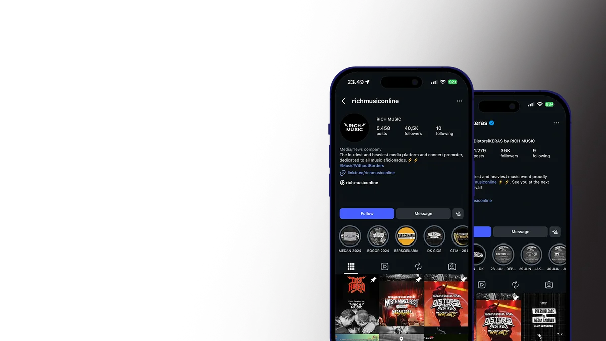 Rich Music social media overview