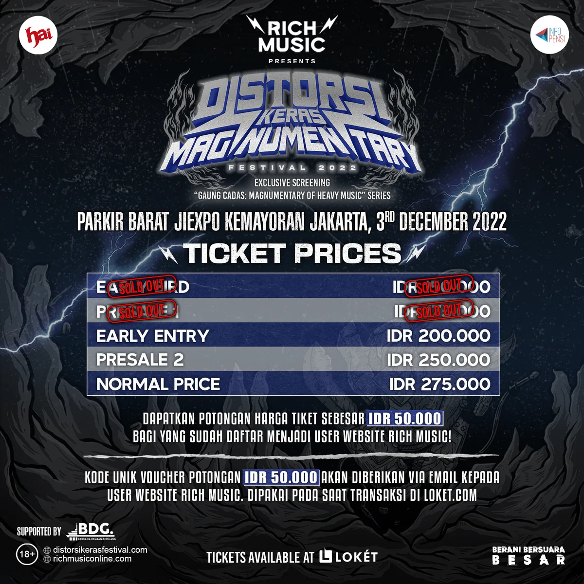 Rich Music ticket prices