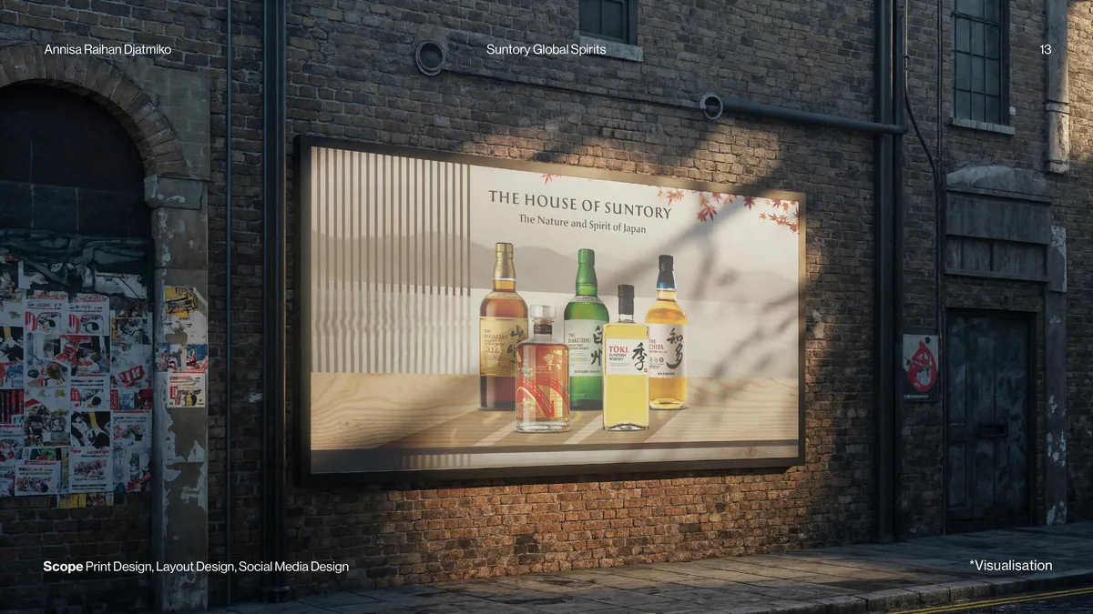 The House of Suntory — billboard visualisation